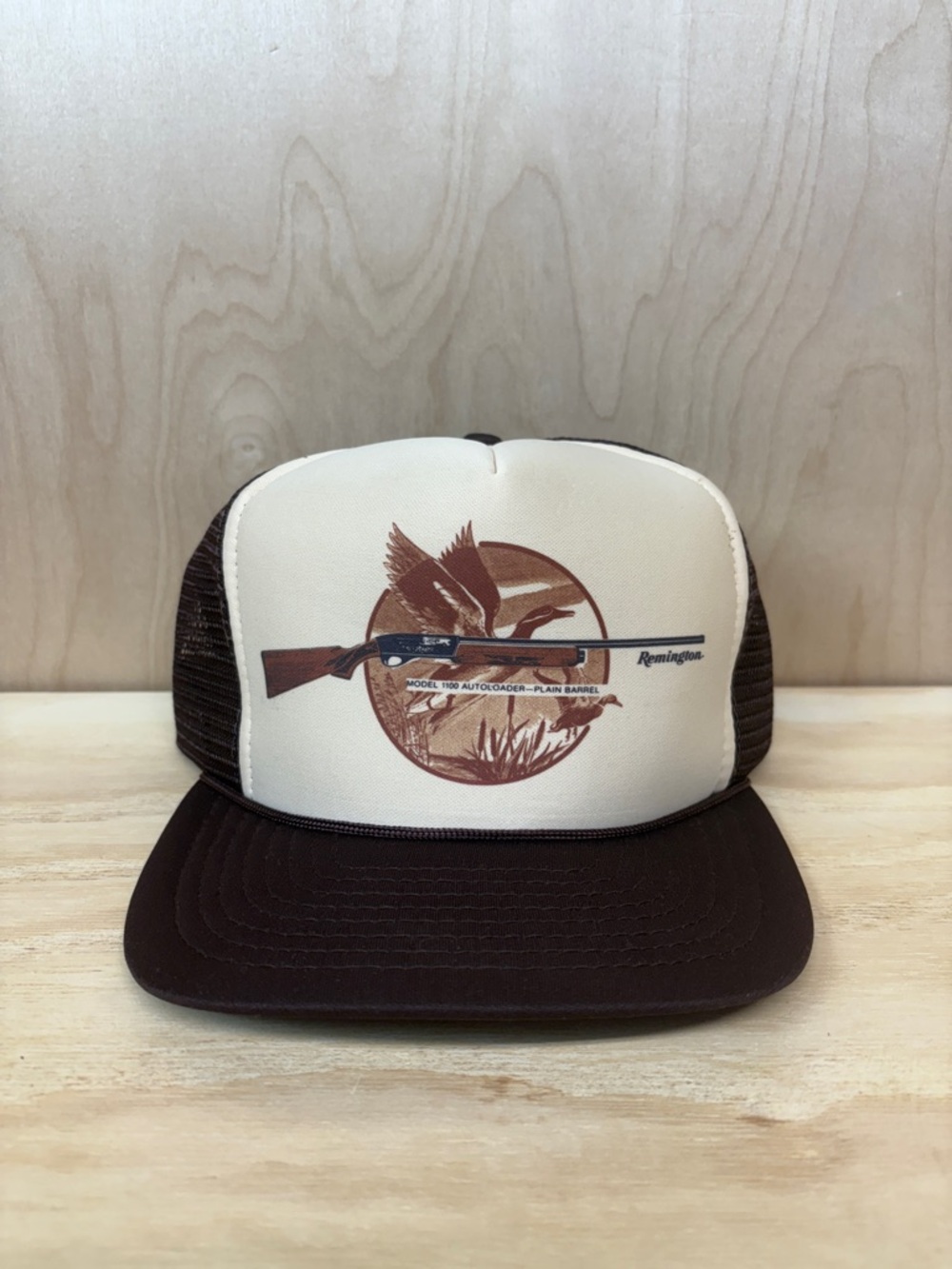 Remington Cream and Brown Mesh Hunting Graphic Trucker Hat